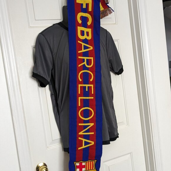 COPY - FC Barcelona Scarf Spain Football Soccer Club FCB Red Blue - Picture 2 of 5